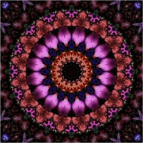 DIY diamant schilderij - Mandala paars PIX-657