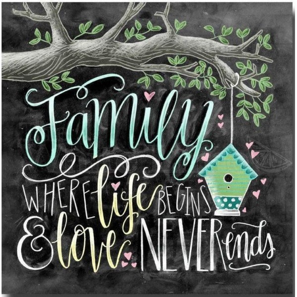 DIY Diamond Painting - Family Live Love Colors PIX-1217