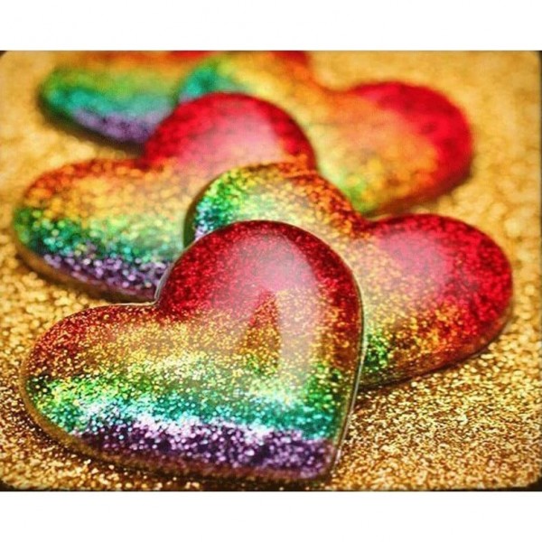 DIY Diamond Painting - Rainbow Heart Love PIX-592