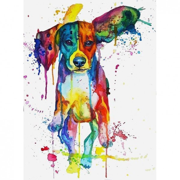 DIY diamant schilderij - Beagle kleuren PIX-324