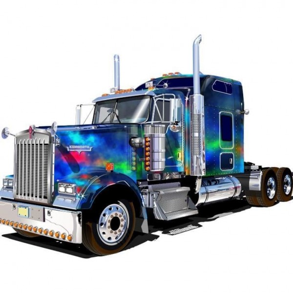 DIY Diamond Painting - Vrachtwagen, vrachtwagen, bestelwagen PIX-470