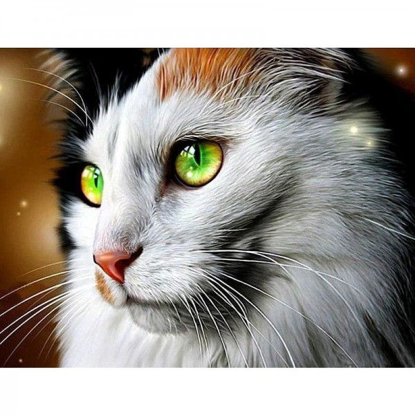 DIY Diamond Painting - Melancholische kat PIX-151