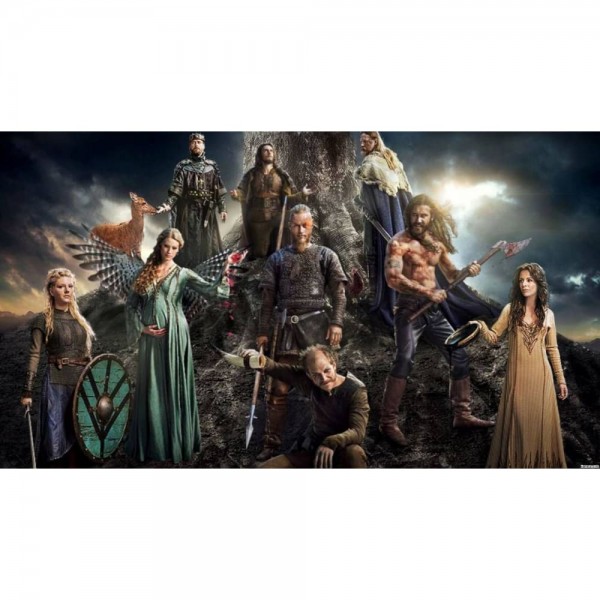 DIY Diamond Painting - Vikings Black PIX-1306