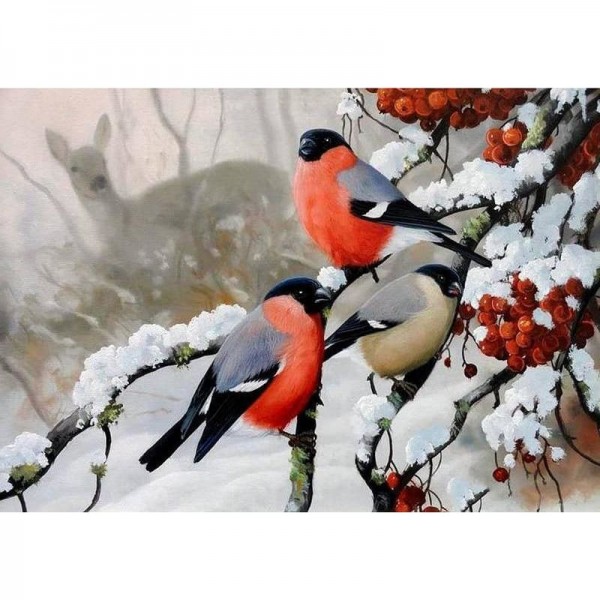 DIY Diamond Painting - Wintervogels PIX-80