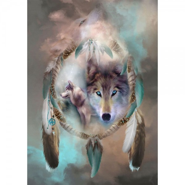 DIY diamant schilderij - Wolf Magic PIX-171