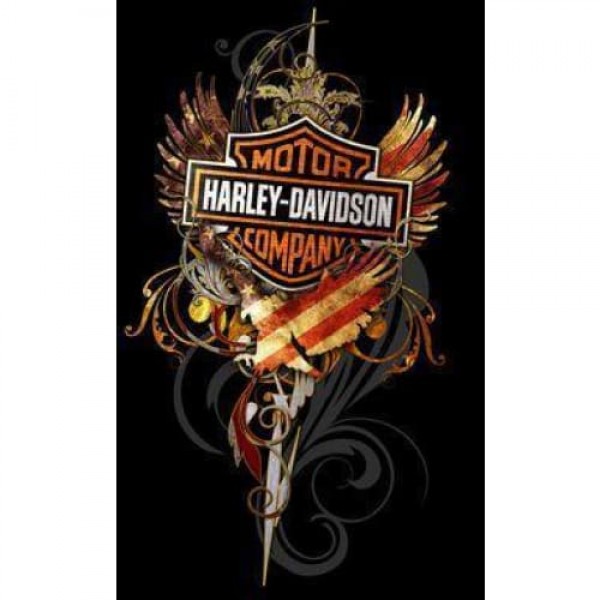 DIY Diamond Painting - Harley Motorcycle Fire PIX-541