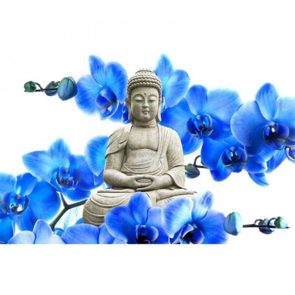 DIY Diamond Painting - Bloemen en Boeddha PIX-198