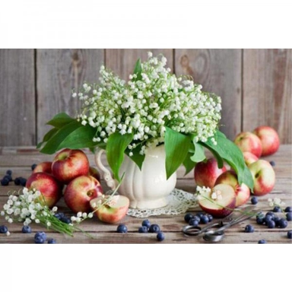 DIY Diamond Painting - Lelietje-van-dalen en Appel PIX-408