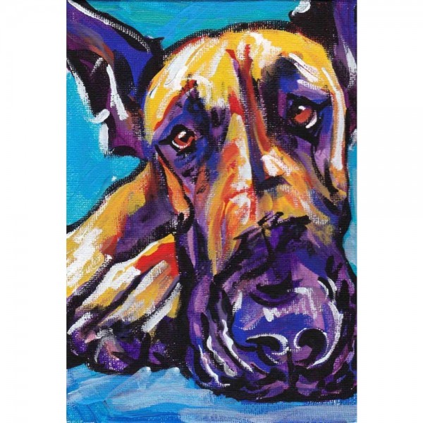 DIY Diamond Painting - Great Dane Colors Love PIX-1182