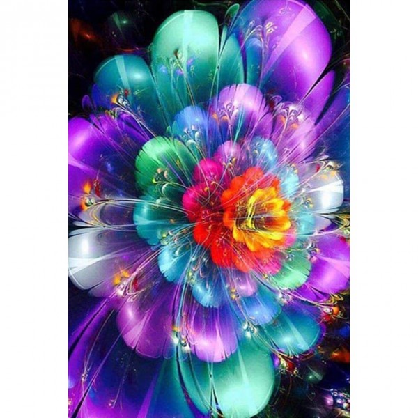 DIY Diamond Painting - Regenboogbloemen PIX-761