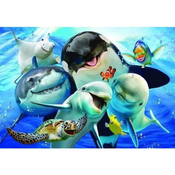 DIY Diamond Painting - Shark Happy PIX-1310