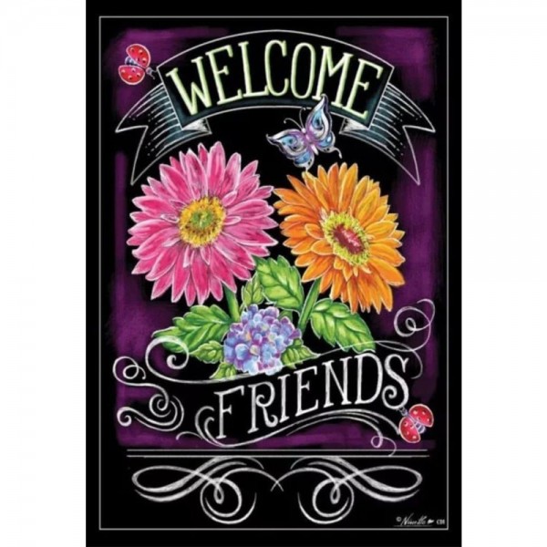 DIY Diamond Painting - Welkom vrienden PIX-1224