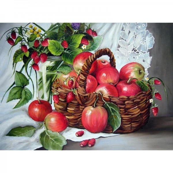 DIY Diamond Painting - Stilleven van Apple PIX-405