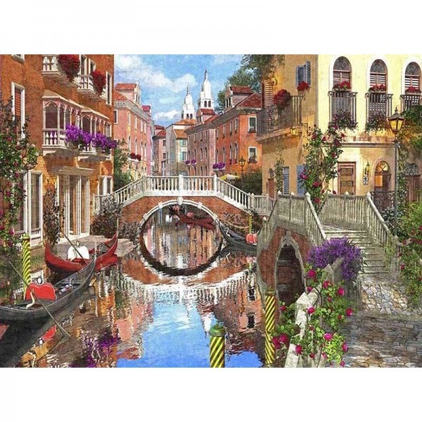 DIY diamant schilderij - Brug water PIX-187