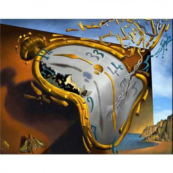 DIY diamant schilderij - Salvador Dali klok PIX-437