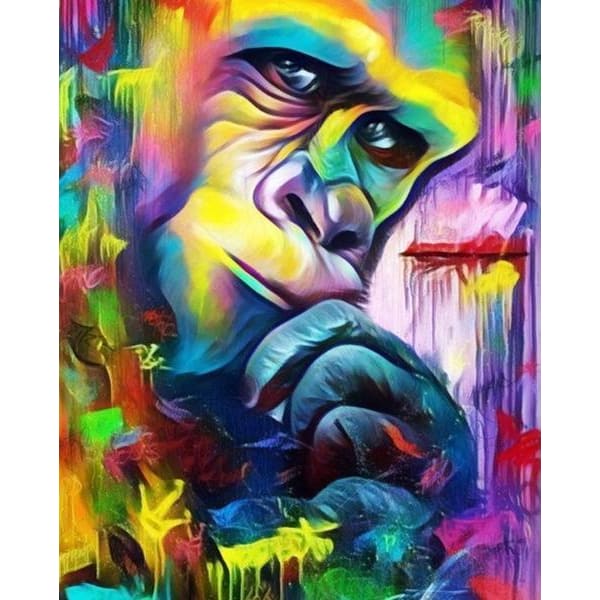 DIY Diamond Painting - Gorillakleuren PIX-241