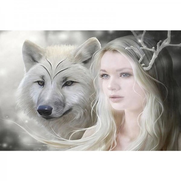 DIY Diamant Schilderij - Wolf & Schoonheid PIX-189
