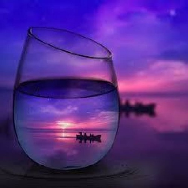 DIY Diamond Painting - Zonsondergang voor een spiegel PIX-116