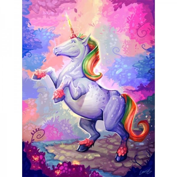 DIY Diamant Schilderij - Eenhoorn PIX-856