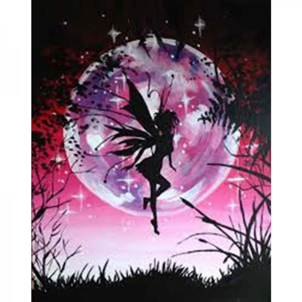 DIY Diamond Painting - Moon Night Vlinder Fair PIX-150