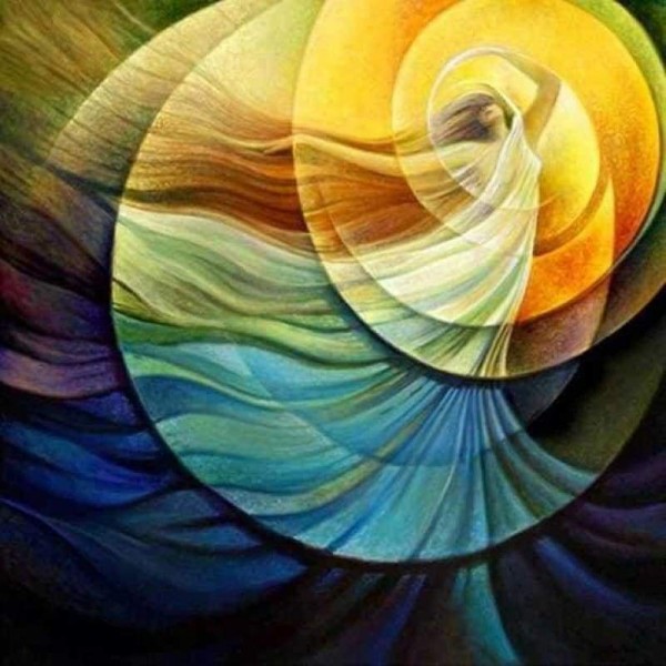 Volledige boor - 5D DIY Diamond Painting Kits Artistiek mooi abstract religiemeisje