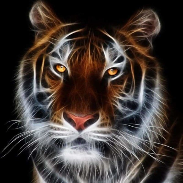 Abstracten tijger kunst