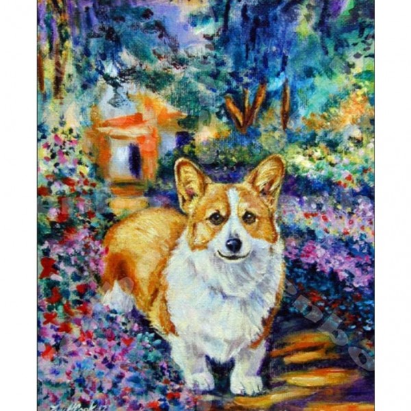 DIY Diamond Painting - Corgi Cut Dog PIX-610