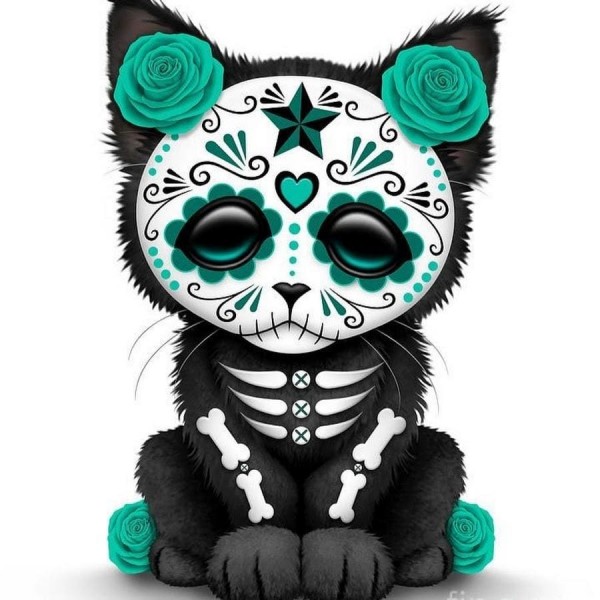 DIY Diamant Schilderij - Kat PIX-1402