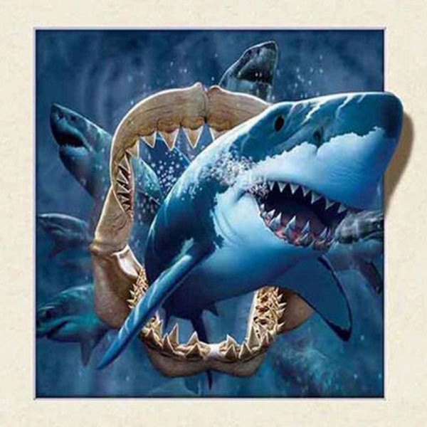 DIY Diamond Painting - Shark Animal PIX-1308