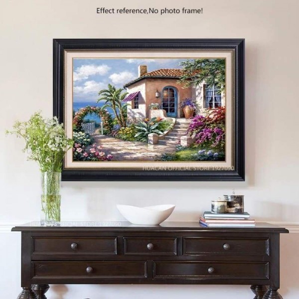 Volledige boor - 5D DIY Diamond Painting Kits Beautiful Garden Seaside