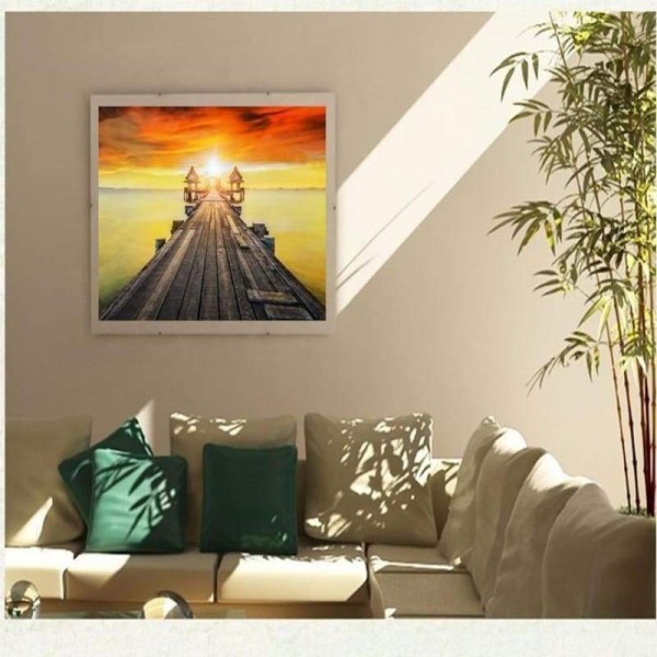 Volledige boor - 5D DIY Diamond Painting Kits Prachtige zeeschraag zonsondergang