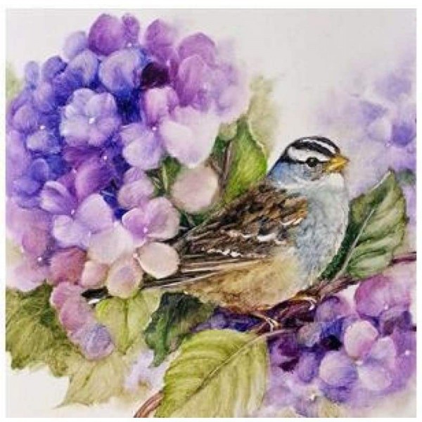 Volledige boor - 5D DIY Diamond Painting Kits Love Bird Flowers