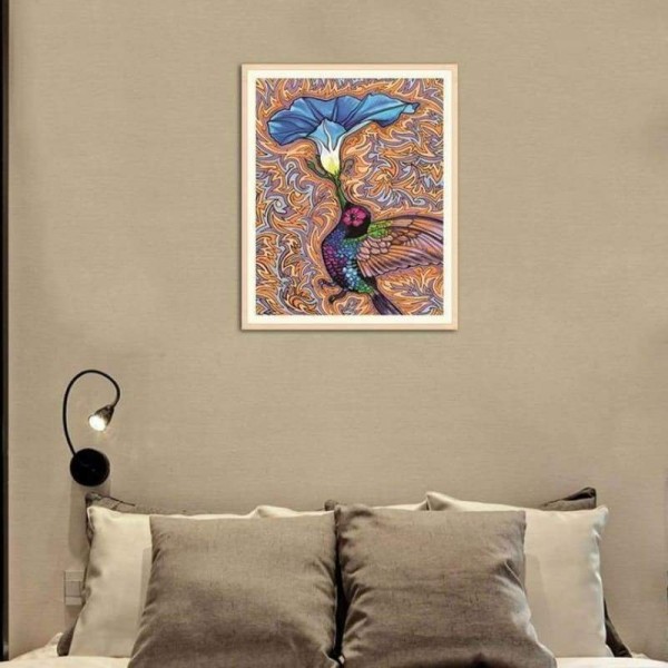 Volledige Boor - 5D DIY Diamant Schilderij Kits Artistieke Vogel Bloem