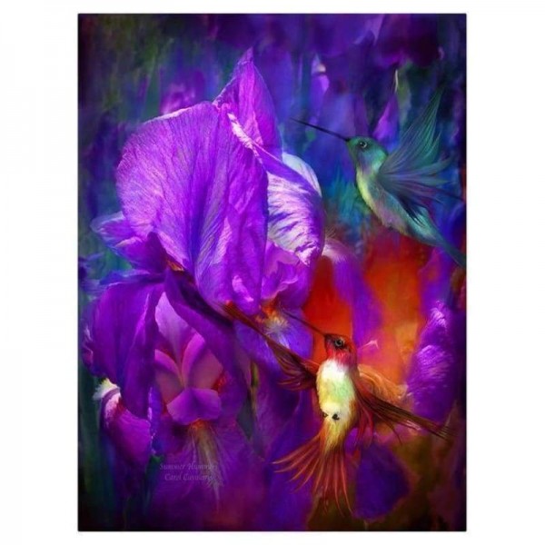 Volledige boor - 5D DIY Diamond Painting Kits Beautiful Flowers Birds