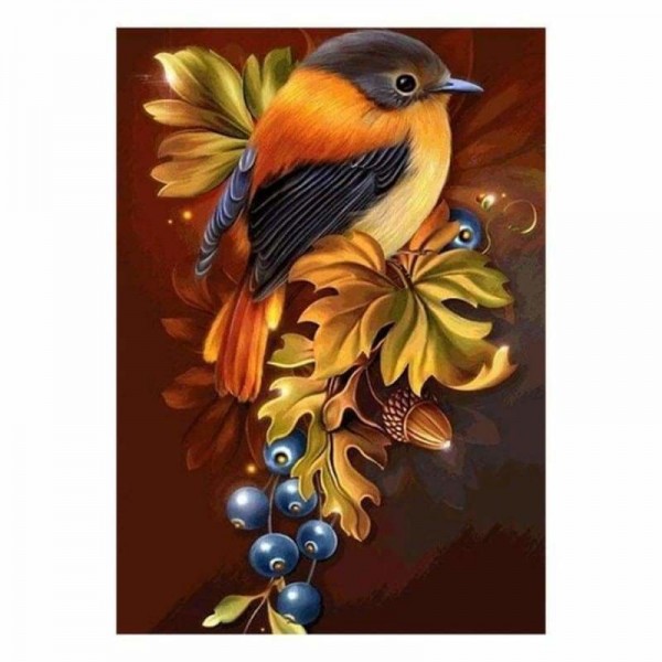 Volledige boor - 5D DIY Diamond Painting Kits Cartoon schattige vogel op de takken