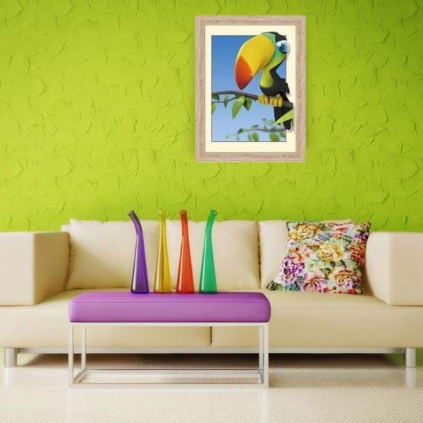 Volledige boor - 5D DIY Diamond Painting Kits Cartoon schattige vogel