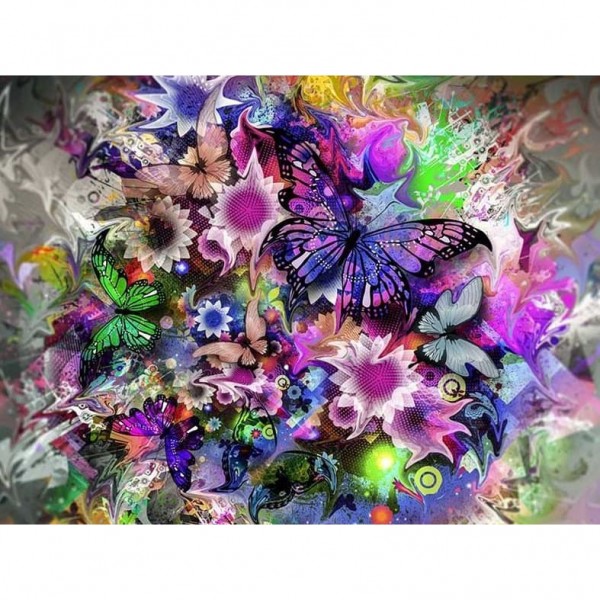 Kleurrijke vlinder collage