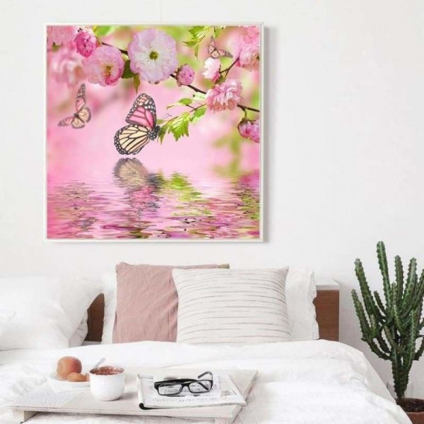 Mooie roze vlinders