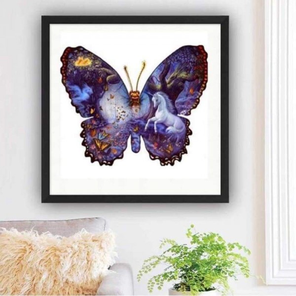 Volledige boor - 5D DIY Diamond Painting Kits Fantastic Beautiful Butterfly