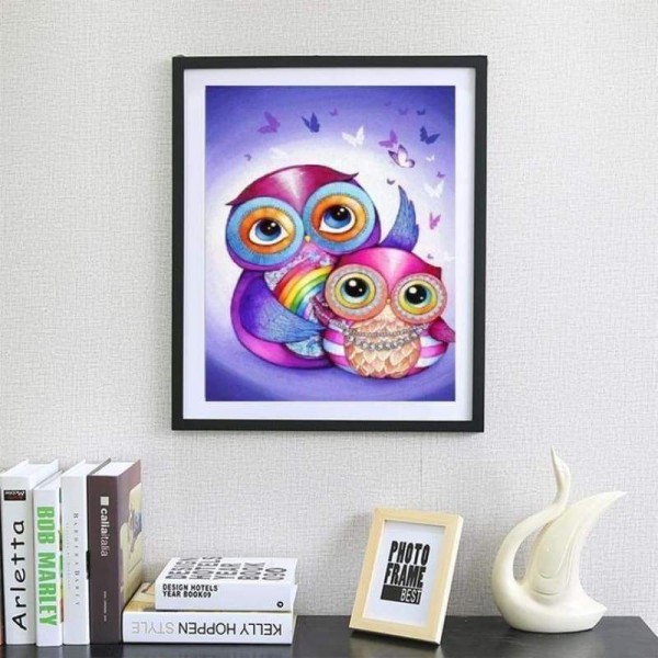 Volledige boor - 5D Diamond Painting Kits Warme en mooie cartoonstijlen Uil