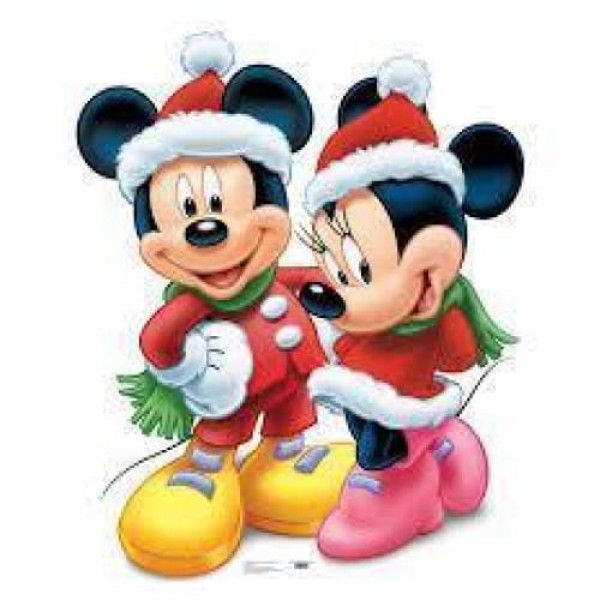 DIY Diamond Painting - Mickey en Minnie Kerstmis PIX-350
