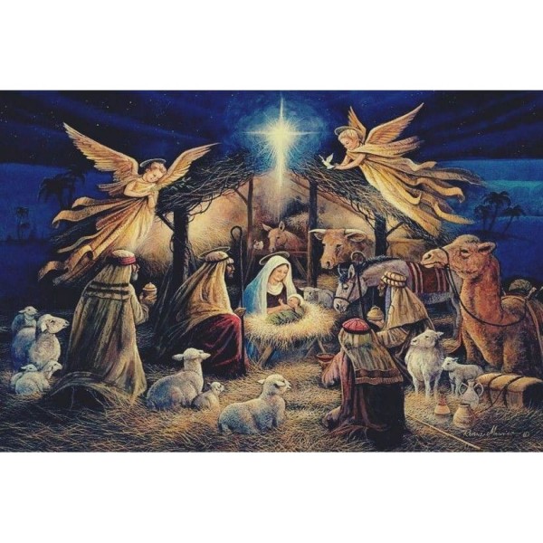 DIY Diamond Painting - Kerststal New Love PIX-1179