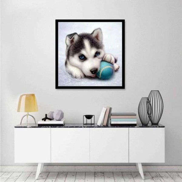 Nieuwe Hot Koop Grappige Hond En Honkbal Volledige Boor - 5D Diy Diamant Schilderij Hond Kits