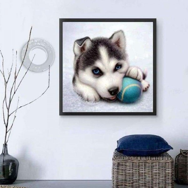Nieuwe Hot Koop Grappige Hond En Honkbal Volledige Boor - 5D Diy Diamant Schilderij Hond Kits
