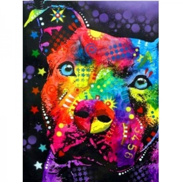 Speciale kleurrijke hond volledige boor - 5D Diamond Painting Cross Stitch