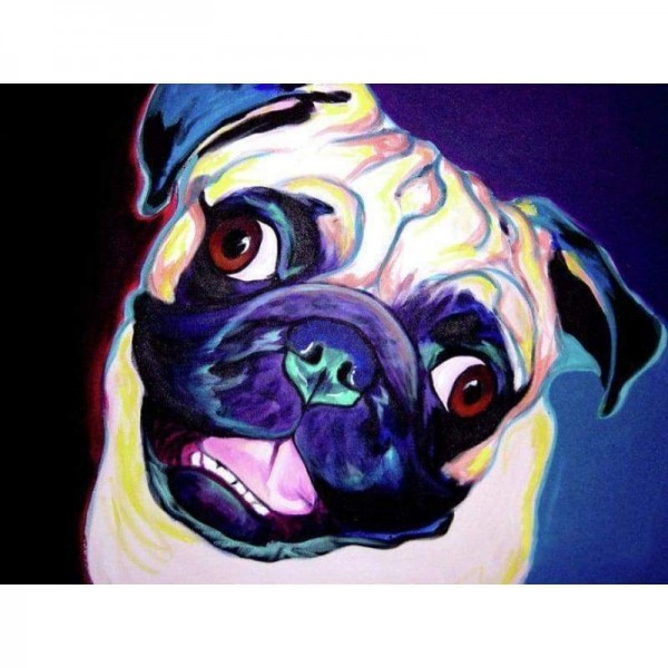Speciale kleurrijke hondenmuurdecoratie Volledige boor - 5D Diy Diamond Painting Kits