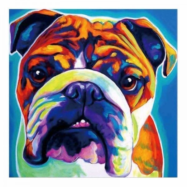 Volledige boor - 5D DIY Diamond Painting Kits Watercolour Pet Dog QB5448