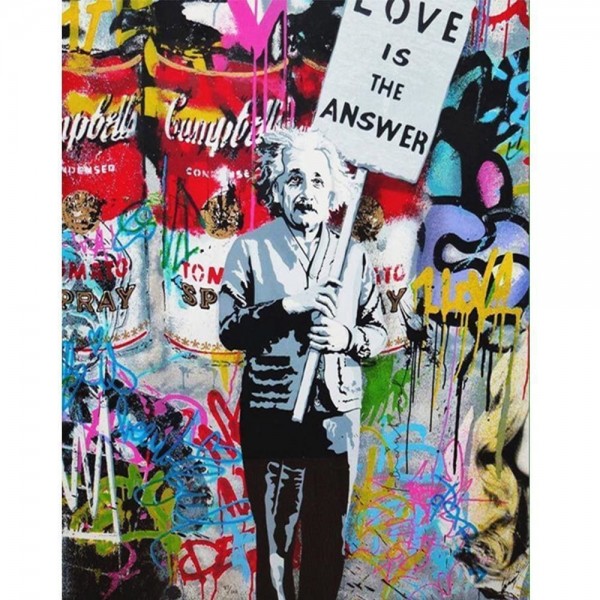 DIY Diamond Painting - Regenboog Einstein PIX-634