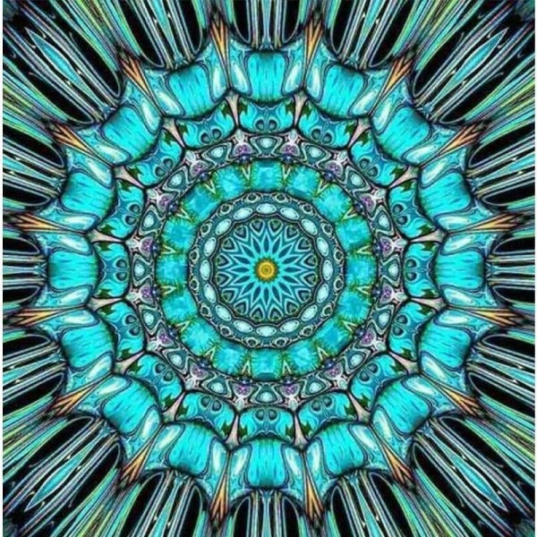 Speciale bestelling - Abstract 2 - Diamant schilderij vol boor Drill