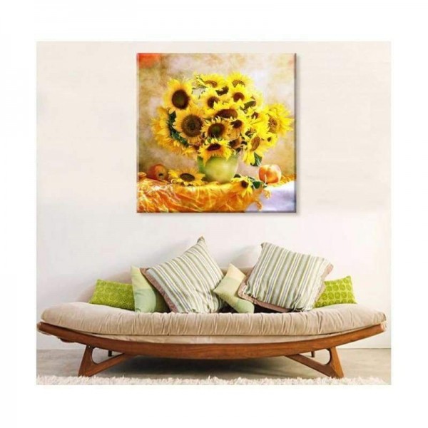 Volledige boor - 5D DIY Diamond Painting Kits Speciale populaire gele zonnebloemen